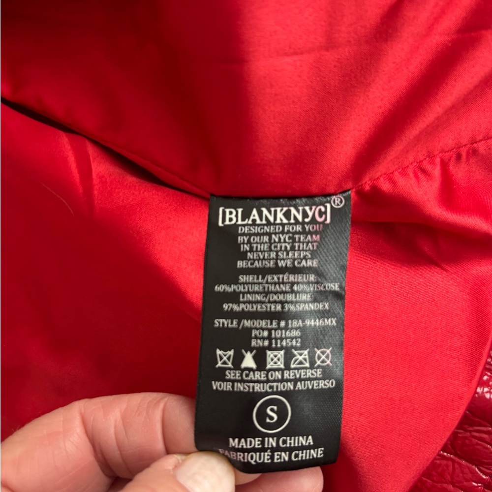 Blank NYC red moto jacket - Picture 11 of 13